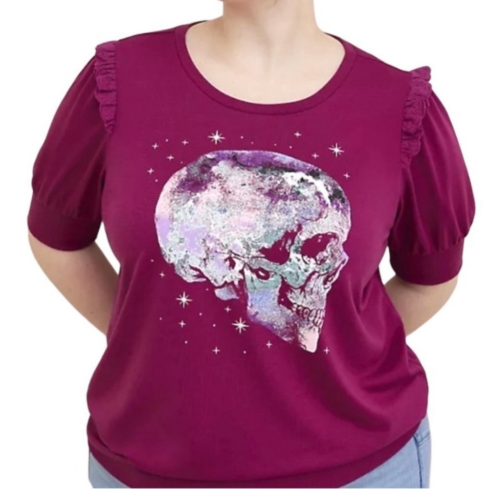 Torrid skull blouse